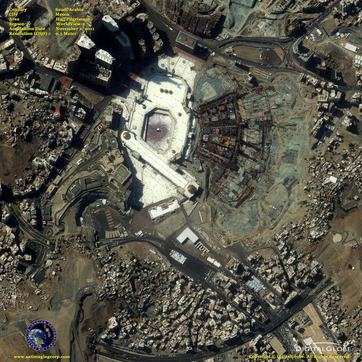 kort af Makkah kort satellit