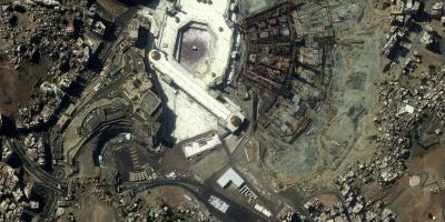 Kort af Makkah kort satellit