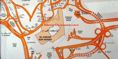 Kort over misfalah Makkah kort