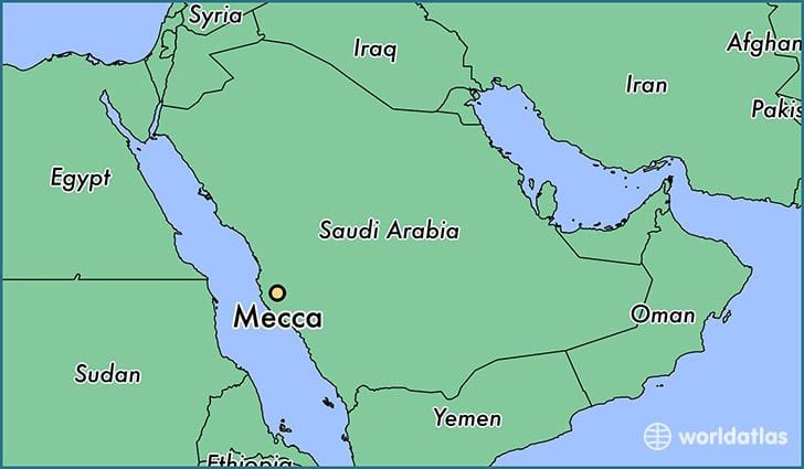 Makkah på kort